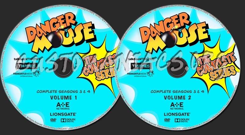 Danger Mouse Seasons 3-4 dvd label