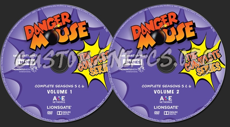 Danger Mouse Seasons 5-6 dvd label