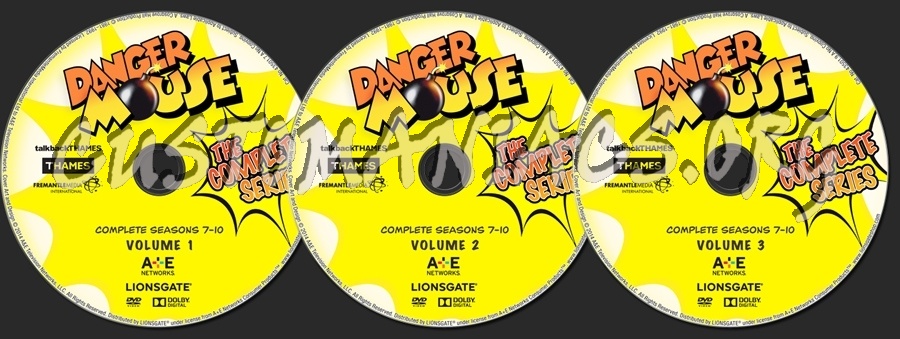 Danger Mouse Seasons 7-10 dvd label