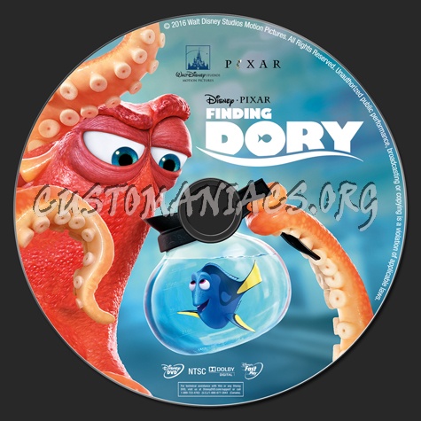 Finding Dory dvd label