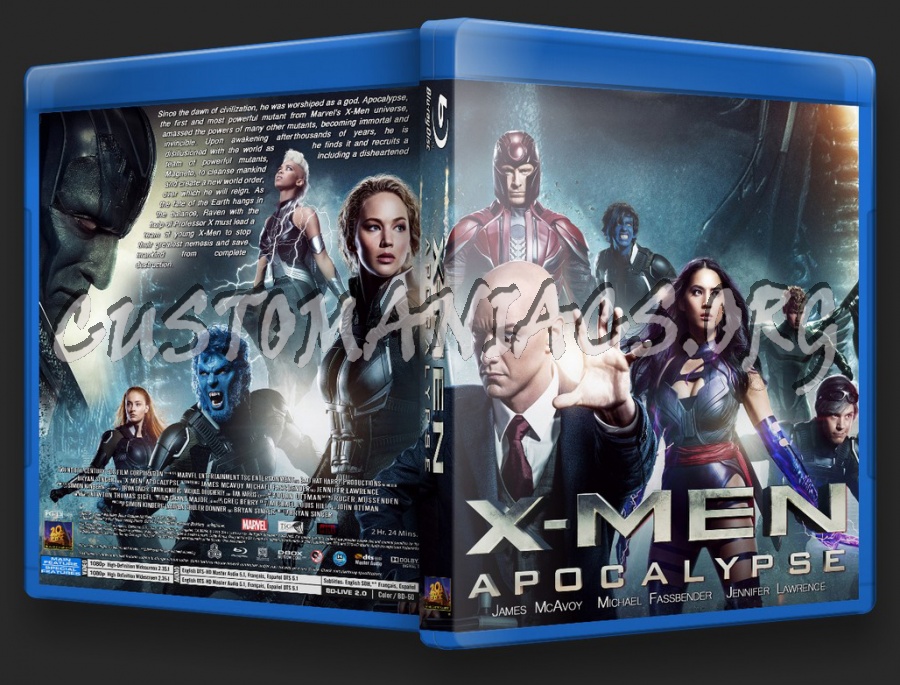 X-Men: Apocalypse blu-ray cover