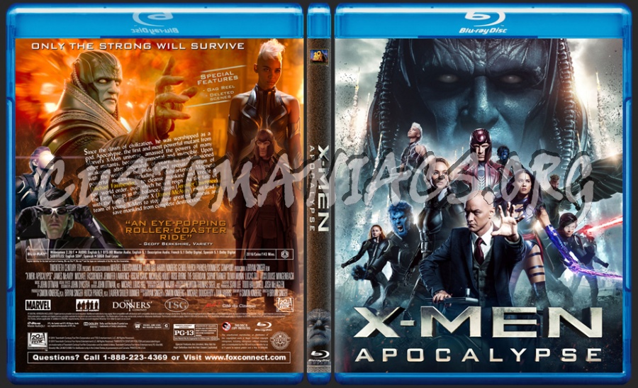 X-Men: Apocalypse dvd cover