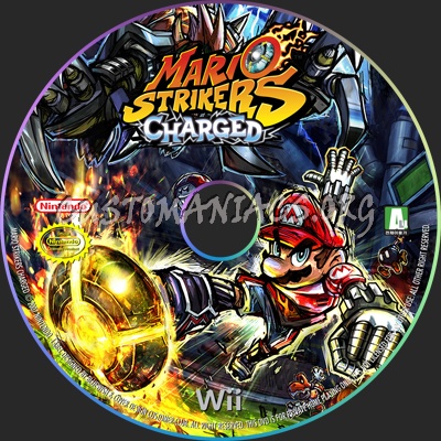 Mario Strikers Charged dvd label