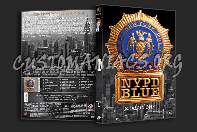 NYPD Blue - Seasons 1-10 (spanning spine) dvd cover