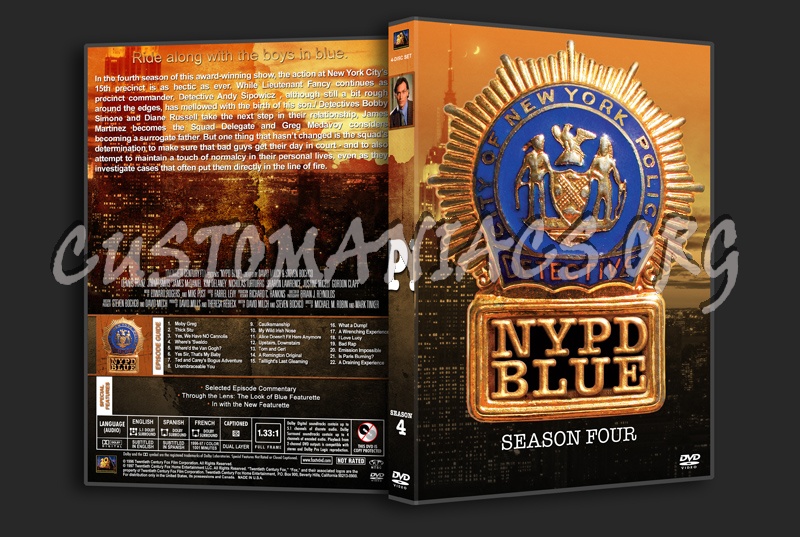 NYPD Blue - Seasons 1-10 (spanning spine) dvd cover