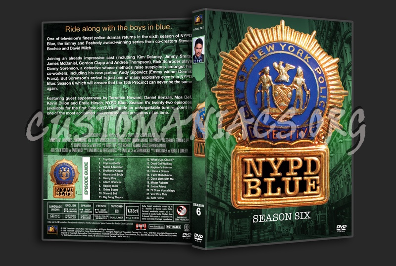 NYPD Blue - Seasons 1-10 (spanning spine) dvd cover