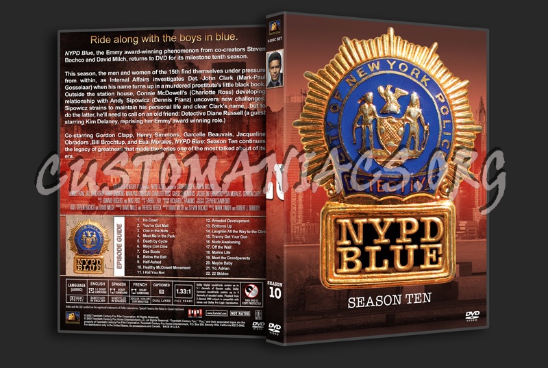 NYPD Blue - Seasons 1-10 (spanning spine) dvd cover