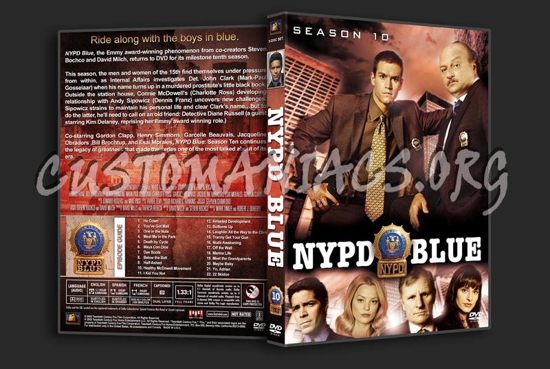 NYPD Blue - Seasons 1-10 (3240x2175) dvd cover