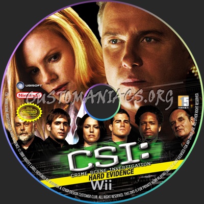 Csi Hard Evidence dvd label