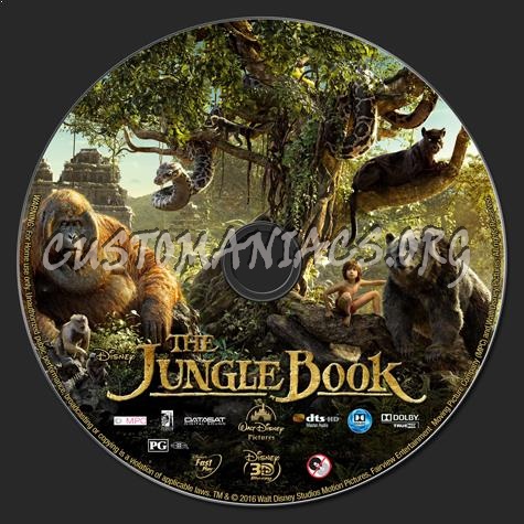 The Jungle Book (2016) 3D blu-ray label