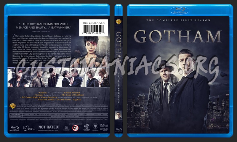 Gotham - Season 1 blu-ray cover