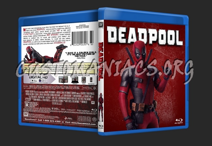 Deadpool blu-ray cover