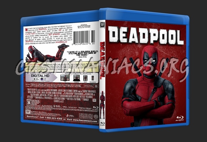 Deadpool blu-ray cover