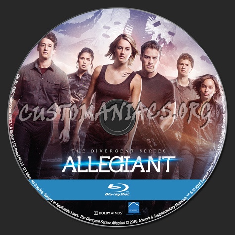 Allegiant blu-ray label