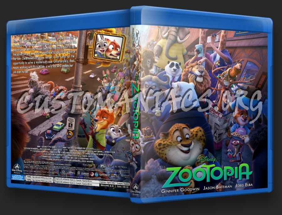 Zootopia blu-ray cover