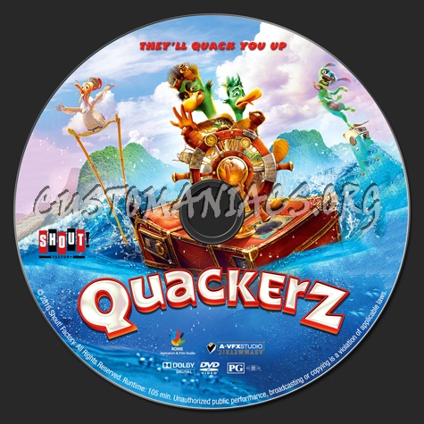 Quackerz dvd label