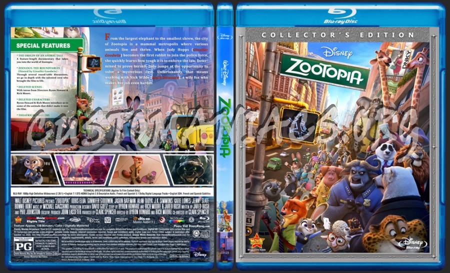 Zootopia blu-ray cover