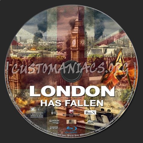 London Has Fallen blu-ray label