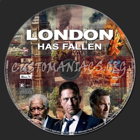 London Has Fallen blu-ray label