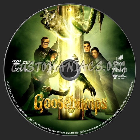 Goosebumps dvd label