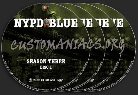 NYPD Blue - Season 3 dvd label