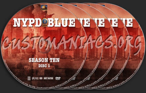 NYPD Blue - Season 10 dvd label