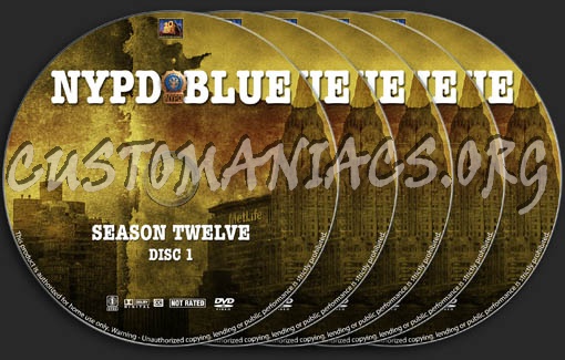 NYPD Blue - Season 12 dvd label