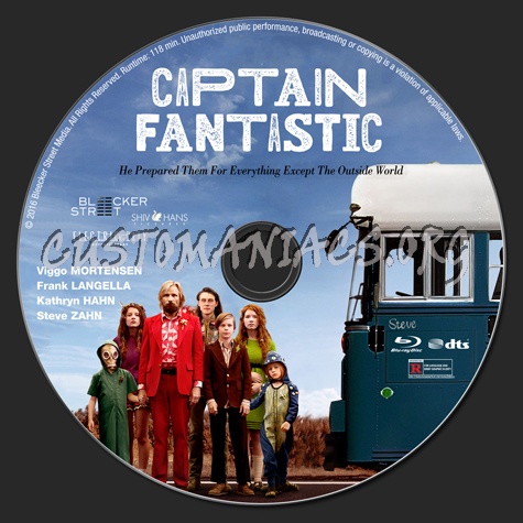 Captain Fantastic blu-ray label