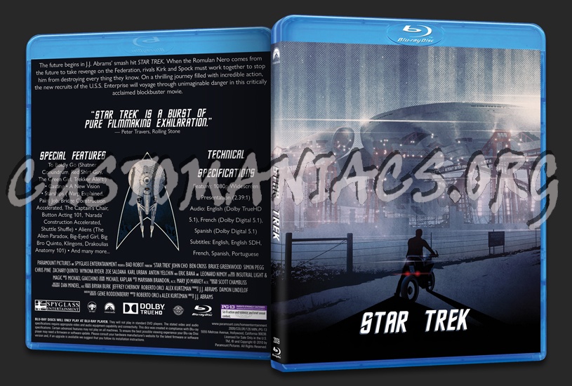 Star Trek blu-ray cover