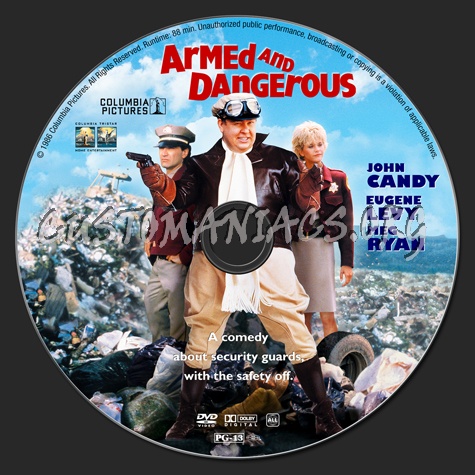 Armed And Dangerous dvd label