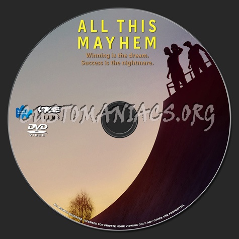 All This Mayhem dvd label