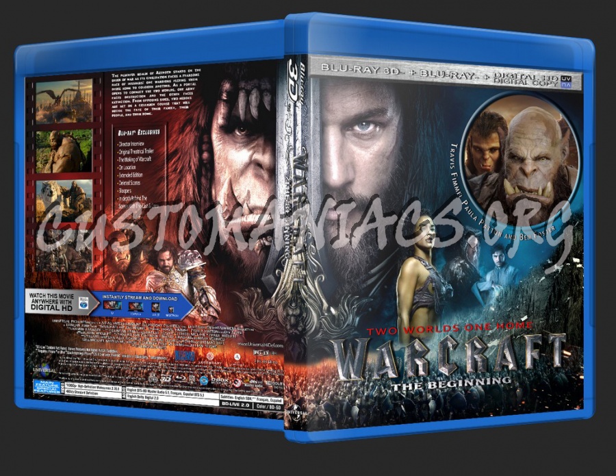 Warcraft 3D blu-ray cover