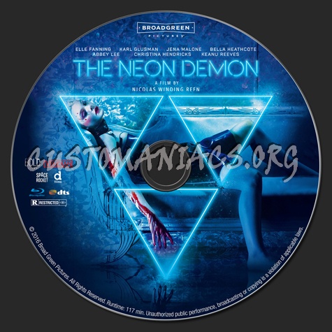 The Neon Demon blu-ray label