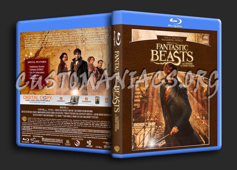 Fantastic Beasts and Where to Find Them blu-ray cover