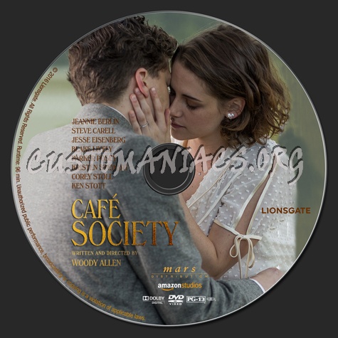 Cafe Society dvd label