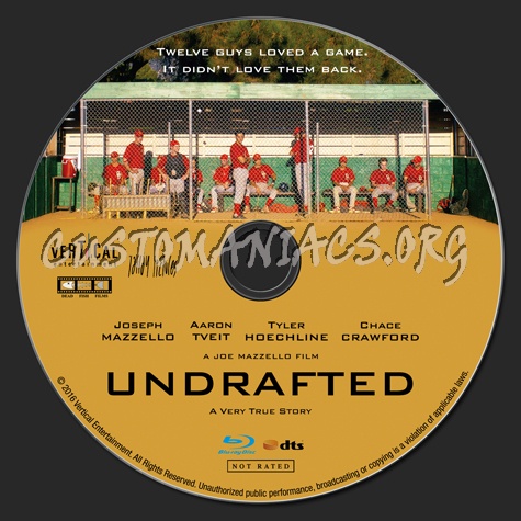 Undrafted blu-ray label