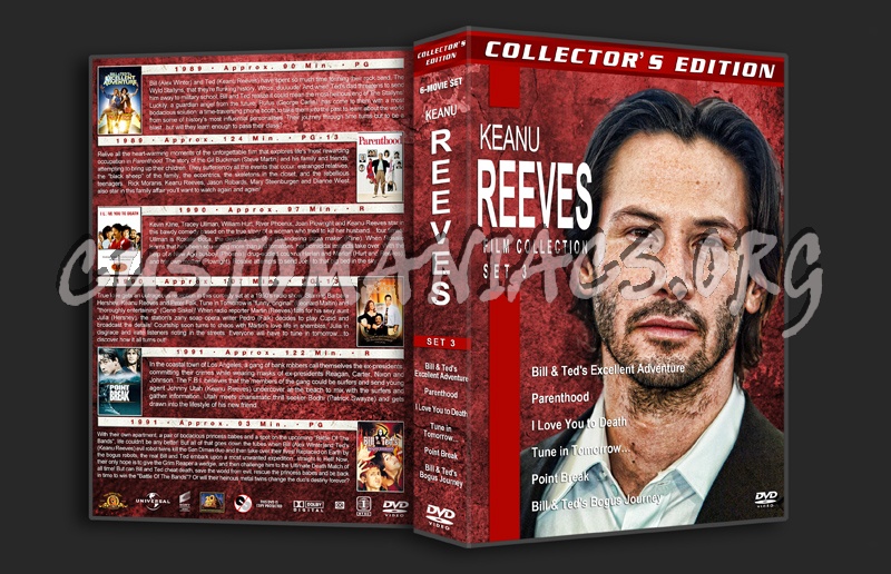 Keanu Reeves Film Collection - Set 3 dvd cover