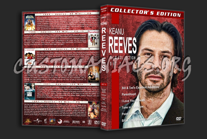 Keanu Reeves Film Collection - Set 3 dvd cover