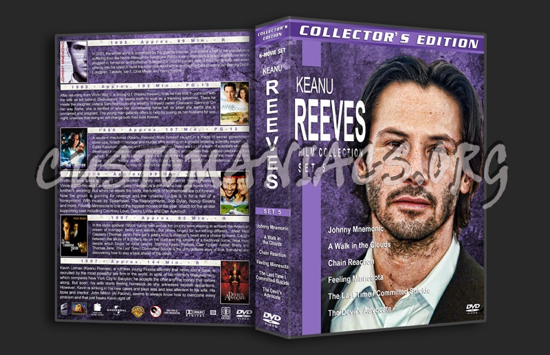 Keanu Reeves Film Collection - Set 5 dvd cover