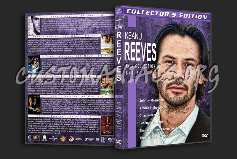 Keanu Reeves Film Collection - Set 5 dvd cover