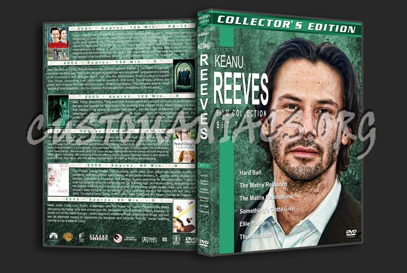 Keanu Reeves Film Collection - Set 7 dvd cover