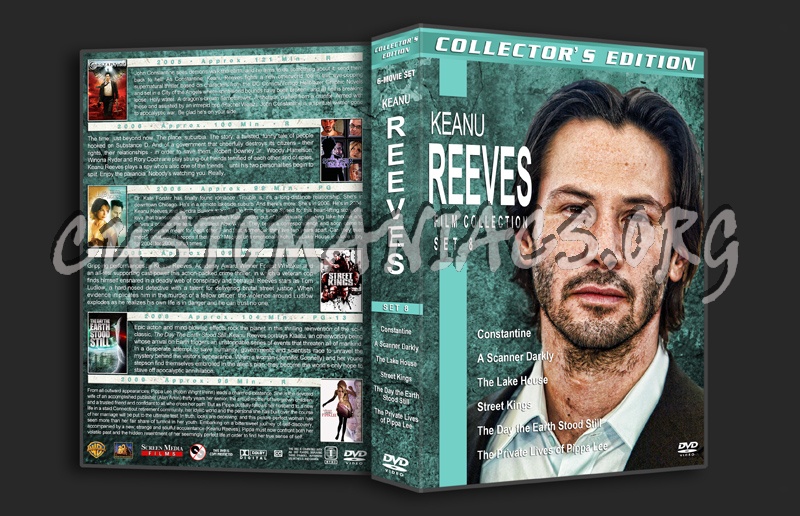 Keanu Reeves Film Collection - Set 8 dvd cover