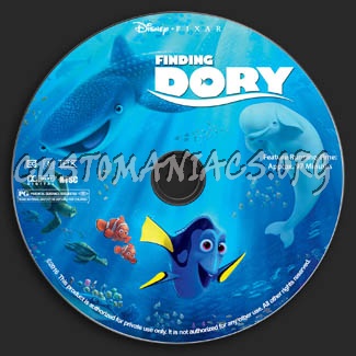 Finding Dory dvd label