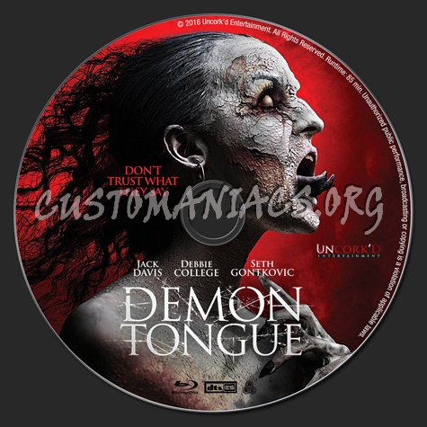 Demon Tongue blu-ray label