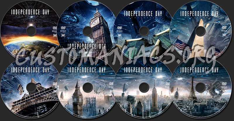 Independence Day: Resurgence (2016) dvd label