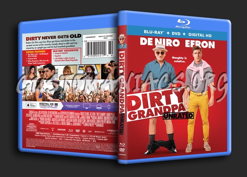 Dirty Grandpa blu-ray cover