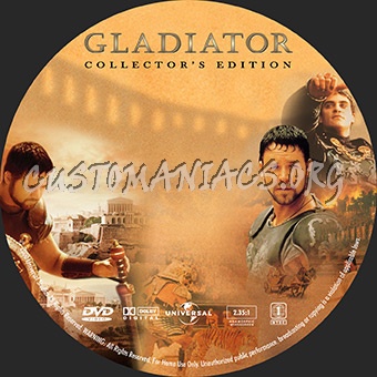 Gladiator dvd label