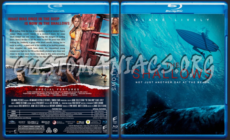 The Shallows blu-ray cover