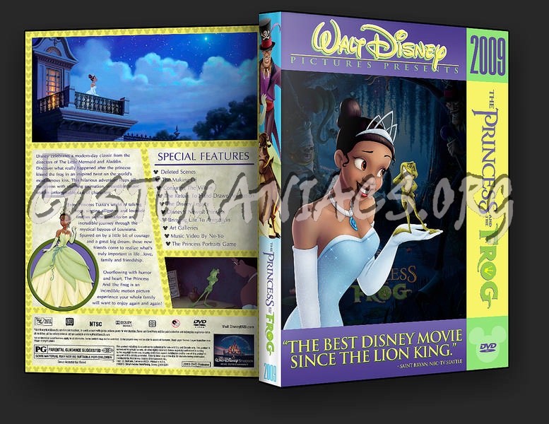 The Princess and the Frog dvd cover