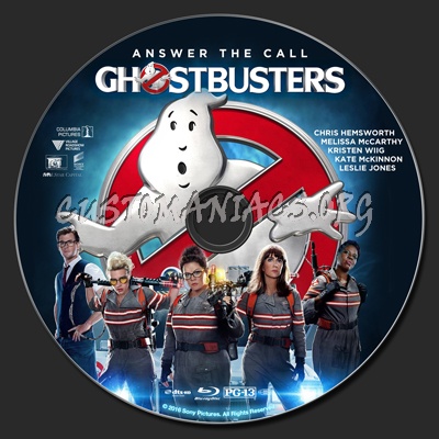 Ghostbusters 2016 blu-ray label